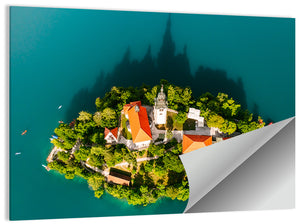 Lake Bled Island Wall Art
