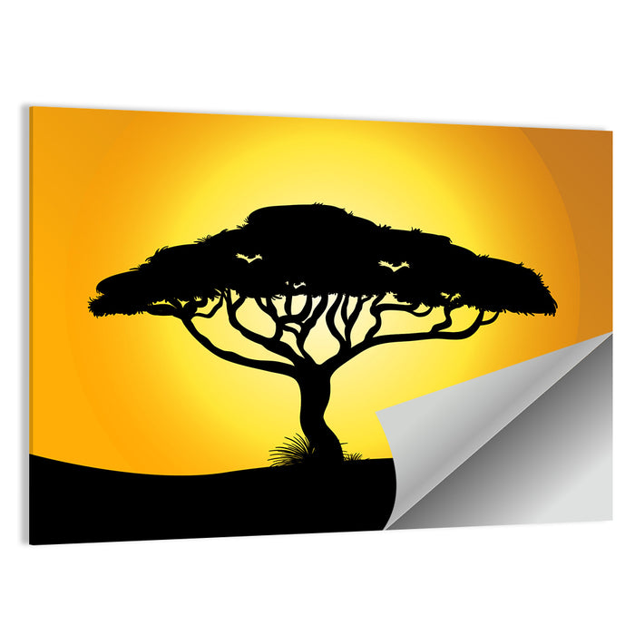 Acacia at Sunset Wall Art as a poster print