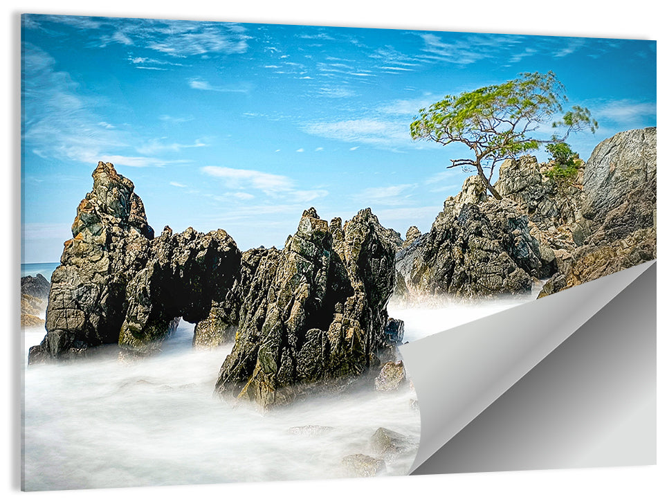 Karang Bebay Misty Shore Wall Art
