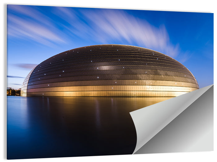 Beijing Giant Egg Dome Wall Art as a poster print