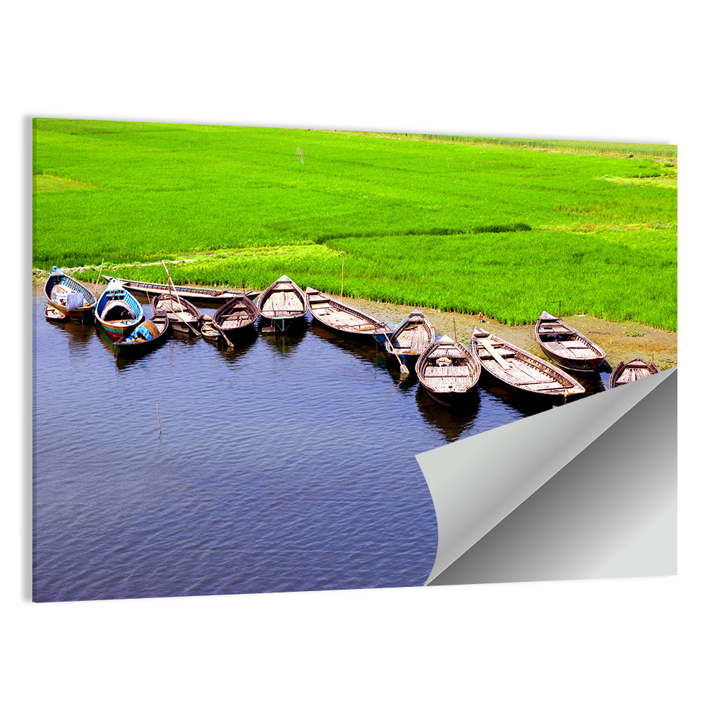 Boats at the Shoreline Wall Art