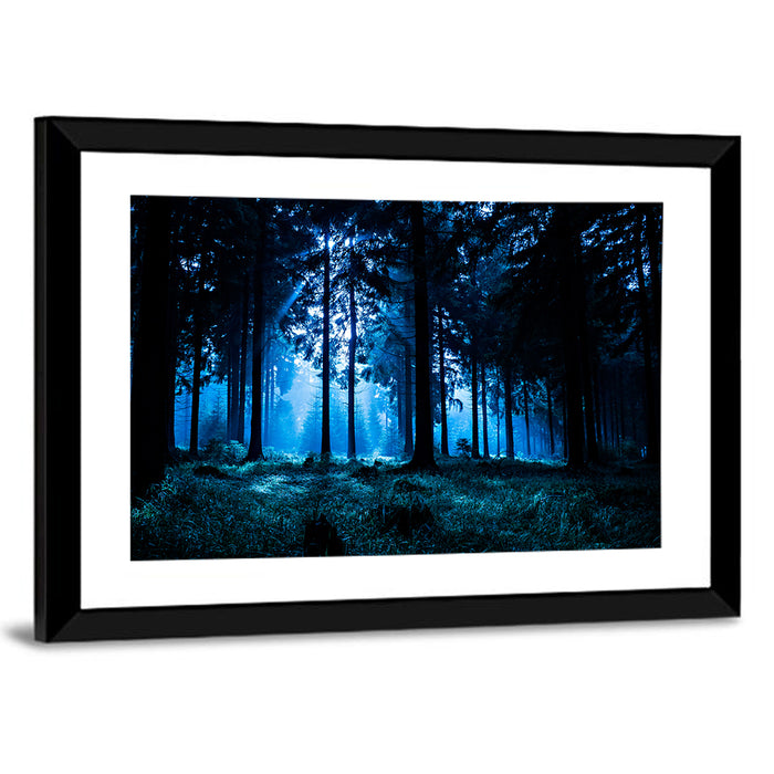 Thuringia Forest at Dusk Wall Art as a framed print