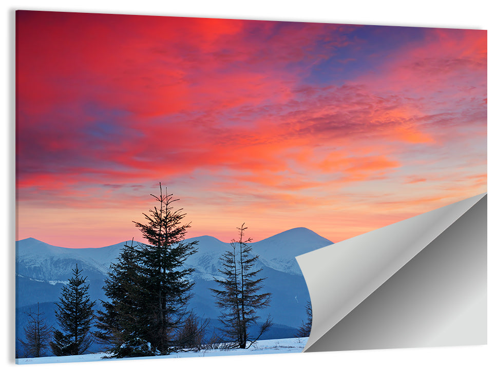 Chernogora Mountains at Sunset Wall Art