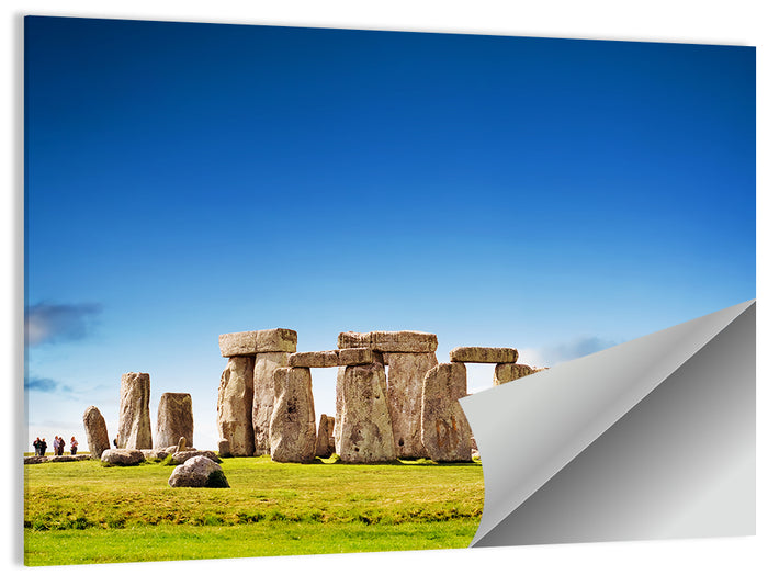 Stonehenge Under Blue Sky Wall Art as a poster print
