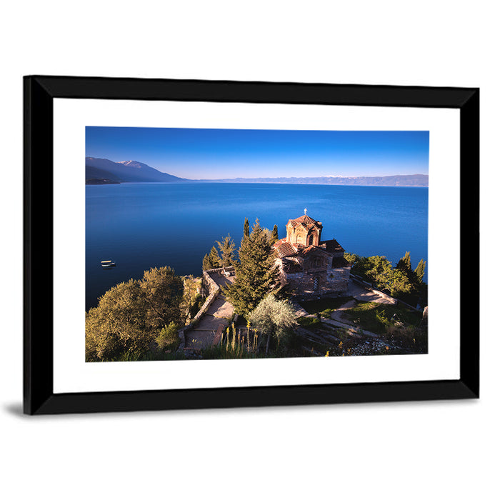 Church of St John at Kaneo, Ohrid Wall Art as a framed print