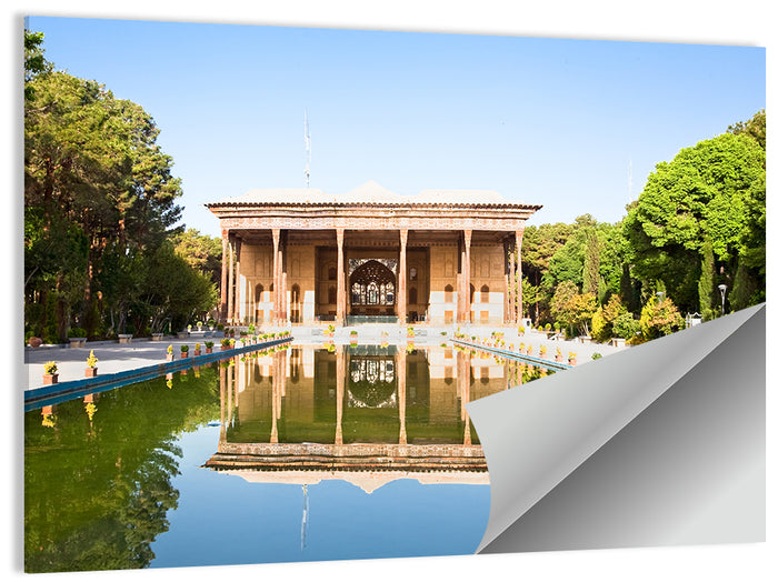 Chehel Sotoun Reflecting Pool Wall Art as a poster print