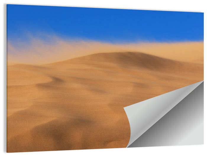 Dune Crest Sandstorm Wall Art as a poster print