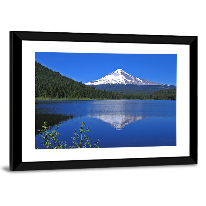 Mount Hood at Trillium Lake Wall Art as a framed print