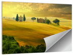 Tuscany Golden Hour Landscape Wall Art