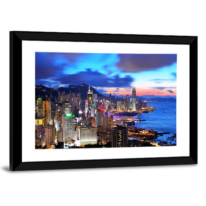 Hong Kong Coastal Skyline Wall Art