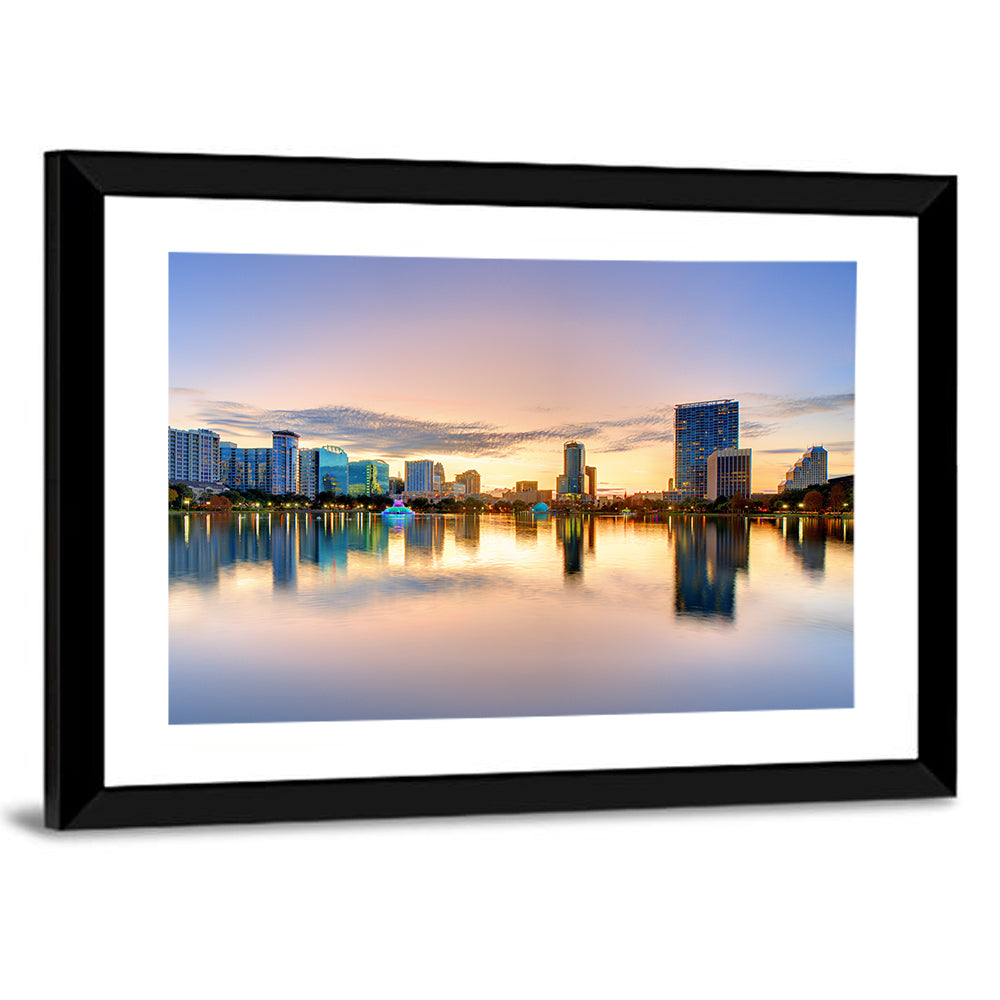 Orlando Skyline at Dusk Wall Art