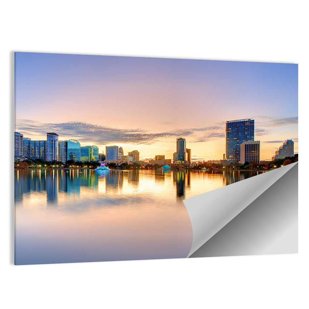 Orlando Skyline at Dusk Wall Art