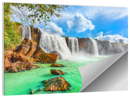 Dry Nur Waterfall Wall Art