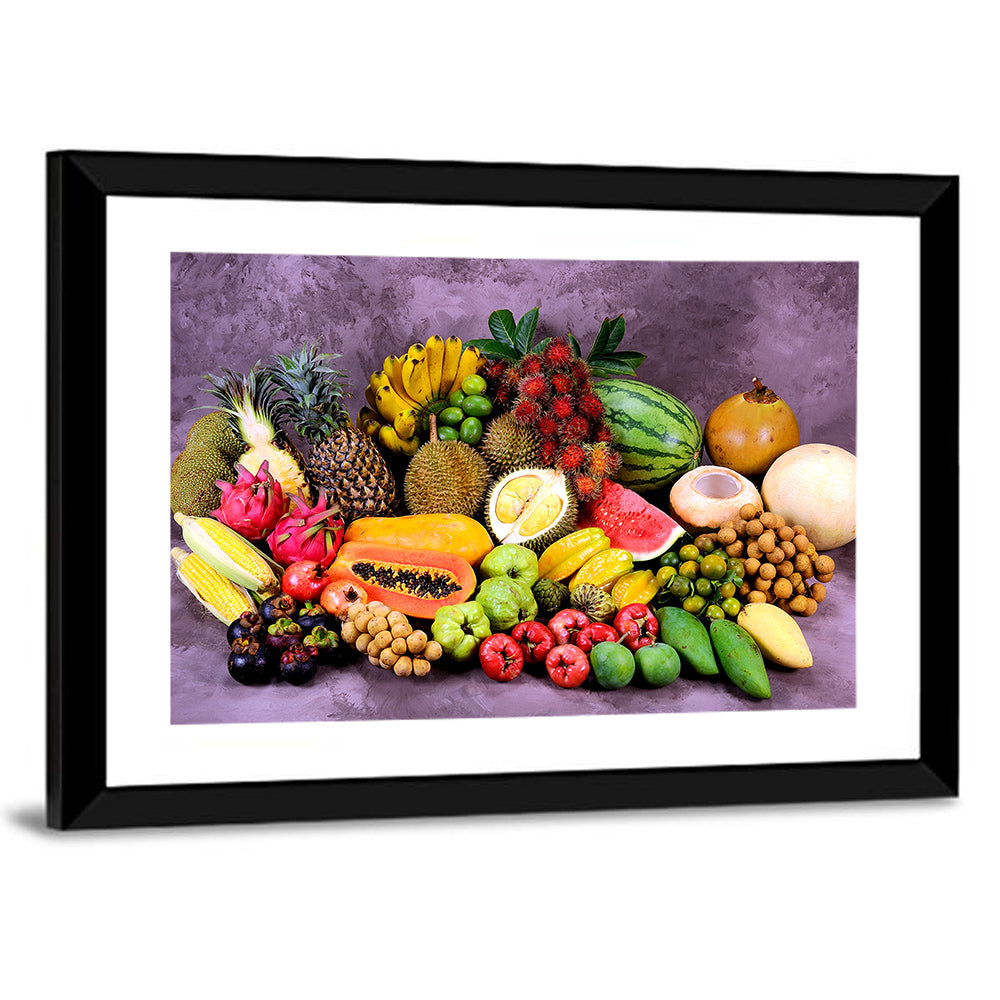Tropical Fruit Still Life Wall Art