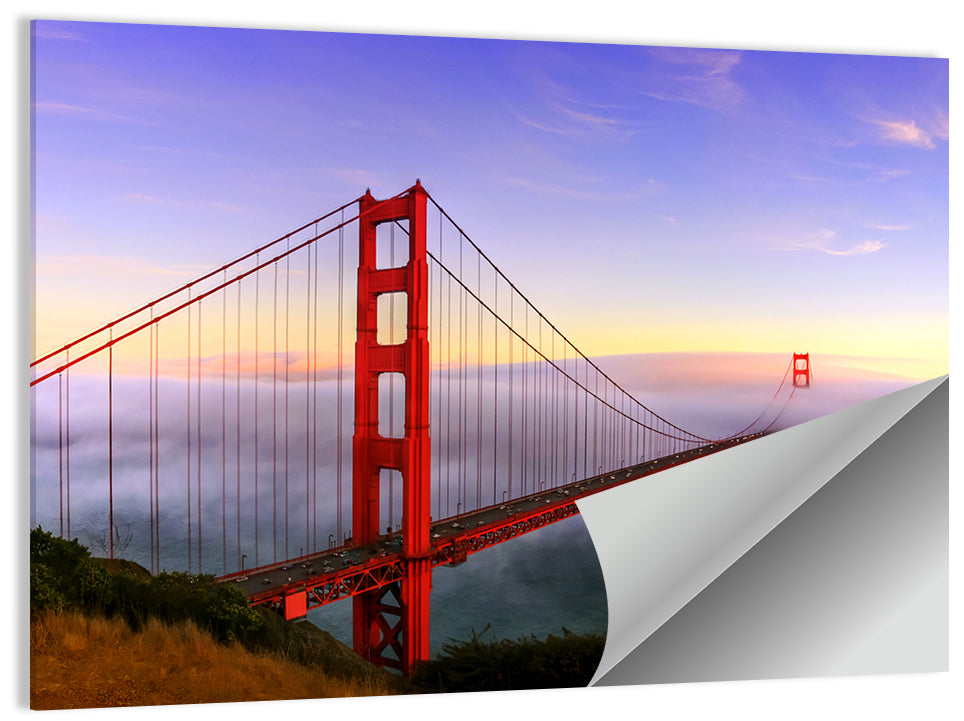 Foggy Golden Gate Bridge Wall Art