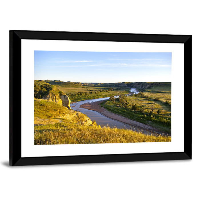 Little Missouri River Wall Art as a framed print
