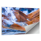 Geothermal Valley with Footbridge Wall Art