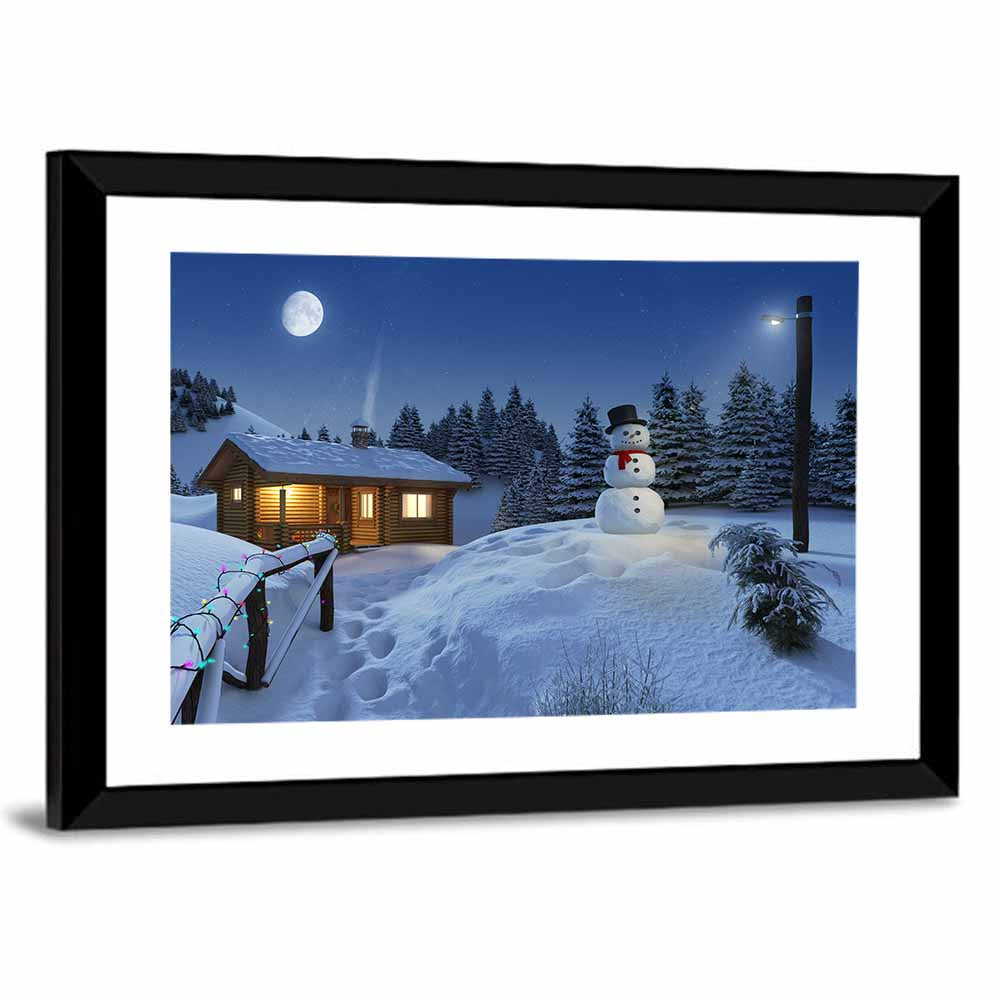 Winter Cottage Wall Art