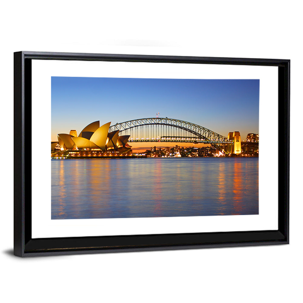 Sydney Harbour Bridge and Opera House Wall Art