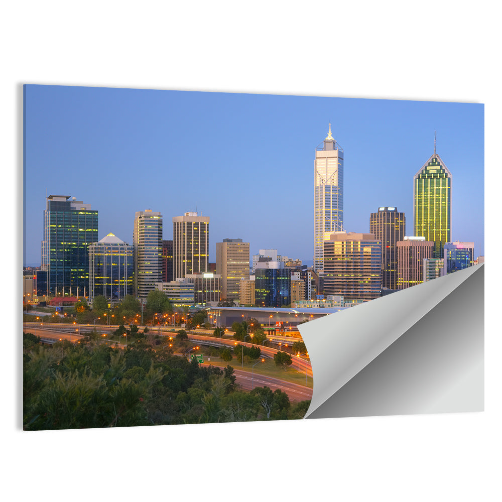 Perth Skyline Wall Art
