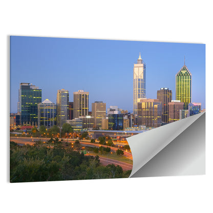 Perth Skyline Wall Art