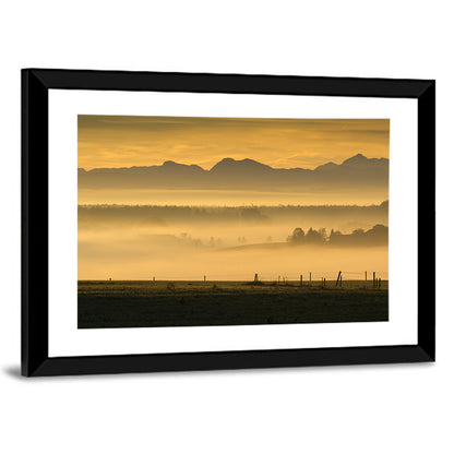 Hazy Bavaria Alps Wall Art