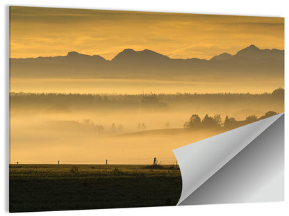Hazy Bavaria Alps Wall Art