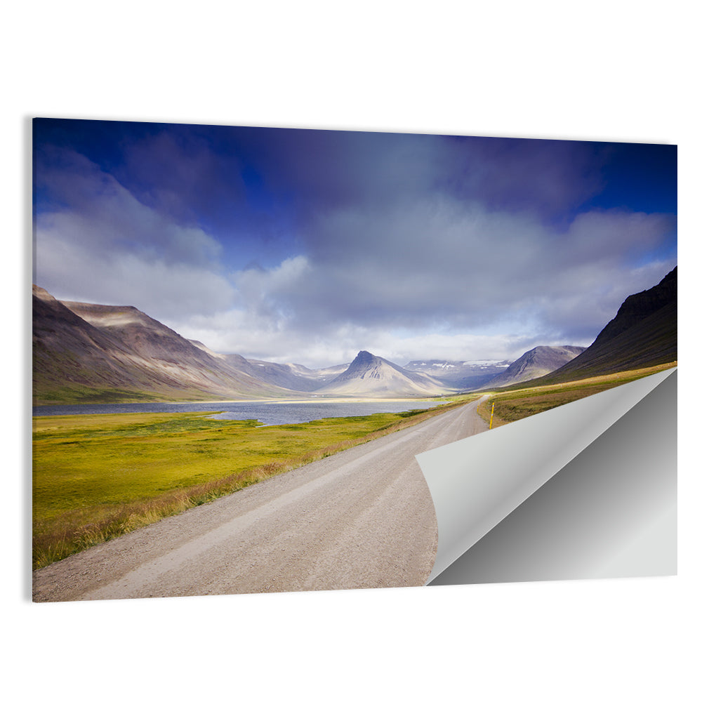 Iceland Gravel Road Landscape Wall Art