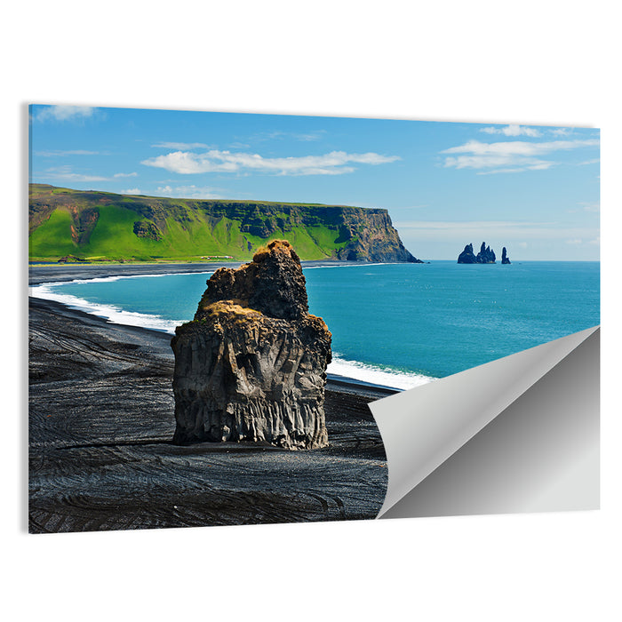 Dyrhólaey Volcanic Beach Wall Art as a poster print
