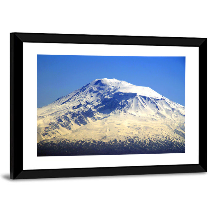 Mount Ararat Winter Summit Wall Art as a framed print
