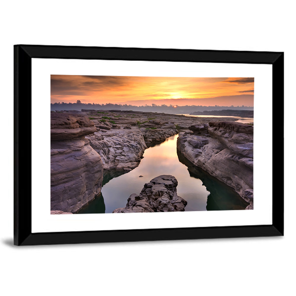 Sam Phan Bok Sunrise River Canyon Wall Art