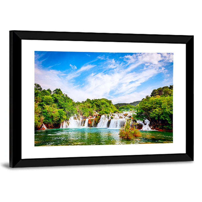 Skradinski Buk Waterfall, Krka Wall Art as a framed print