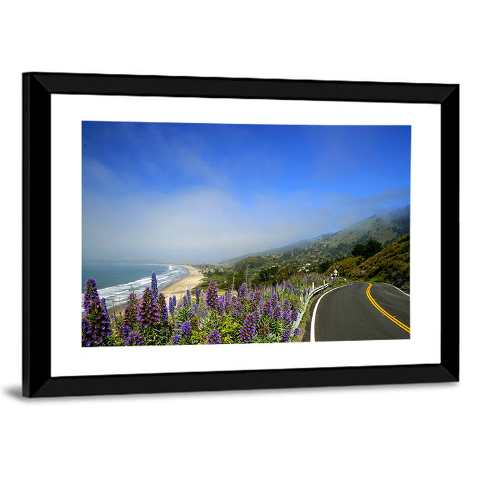 Big Sur Coastal Road Wall Art as a framed print