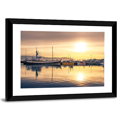 Husavik Harbor Wall Art