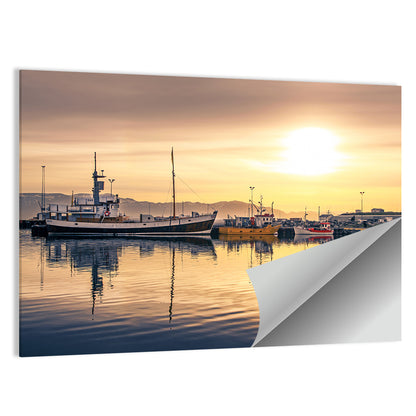 Husavik Harbor Wall Art