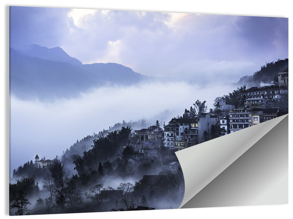 Sapa Town Wall Art