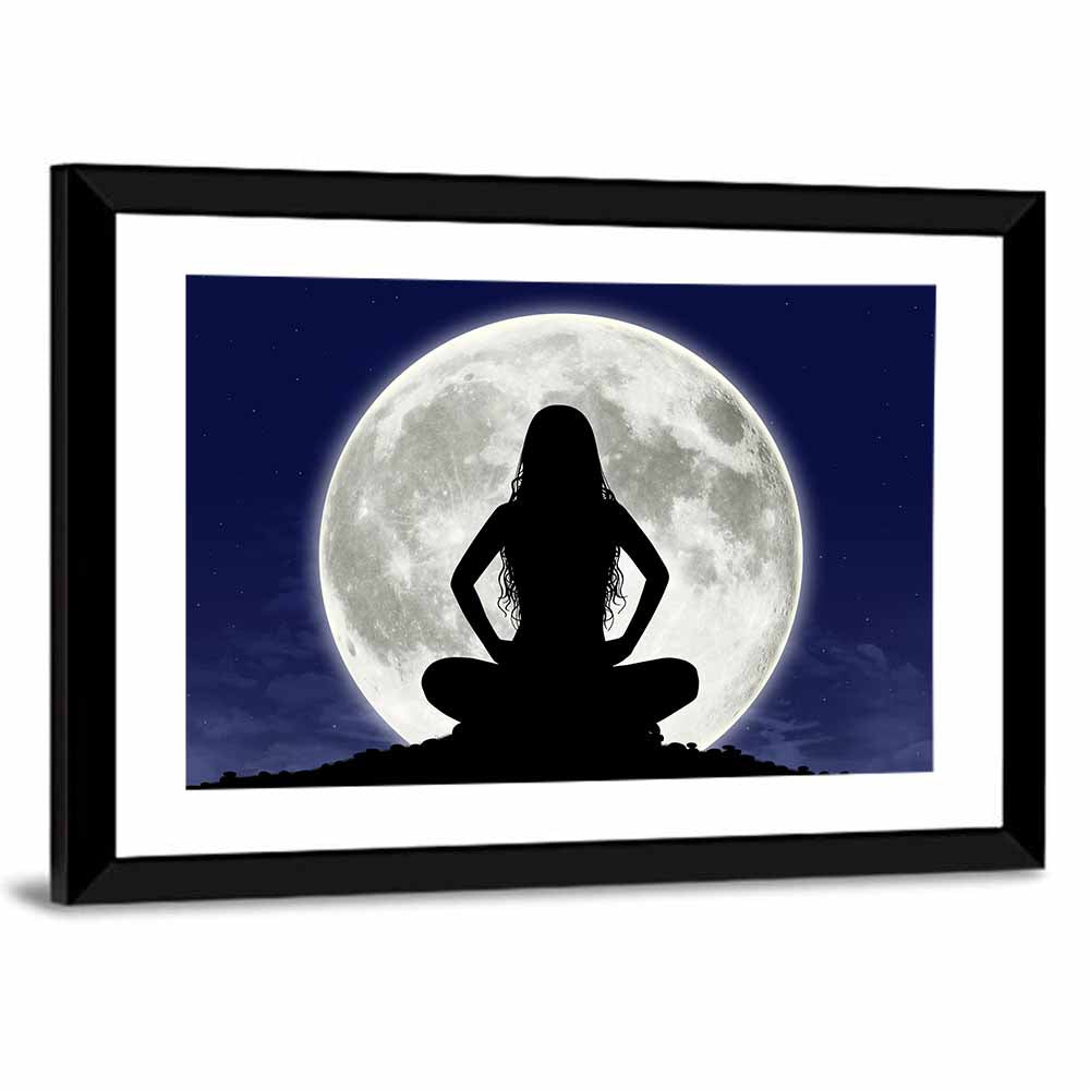 Young Woman Meditating Wall Art