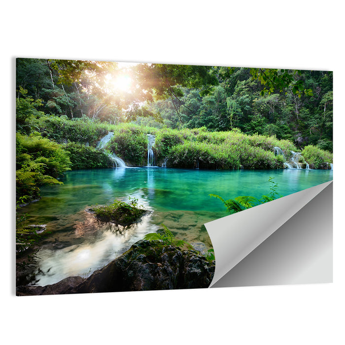 Semuc Champey Turquoise Pools Wall Art as a poster print