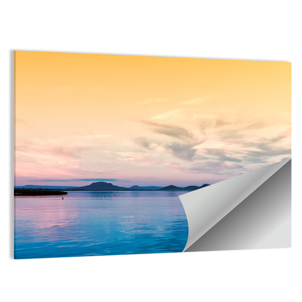 Lake Balaton at Golden Hour Wall Art