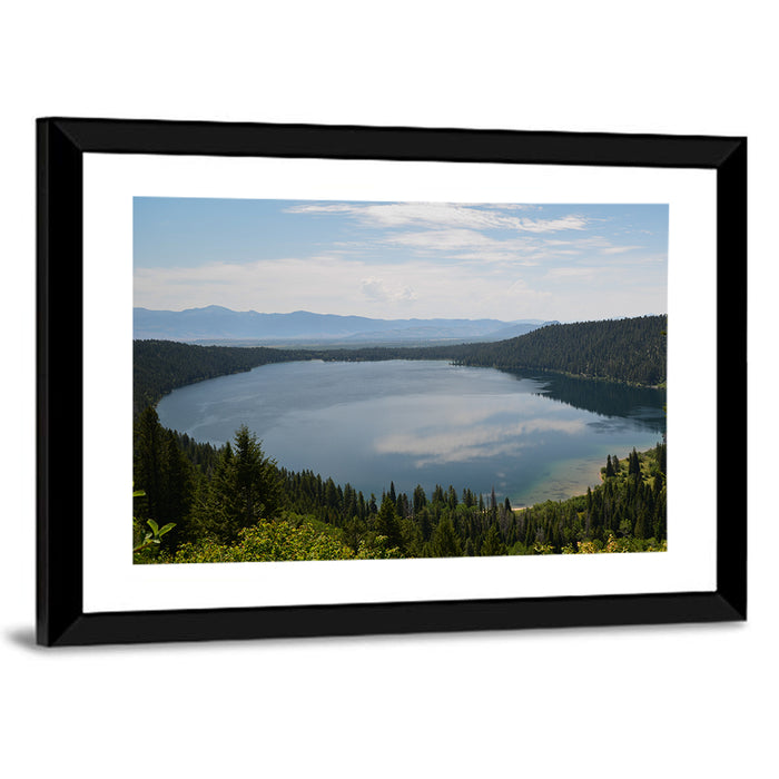 Phelps Lake Reflections Wall Art as a framed print