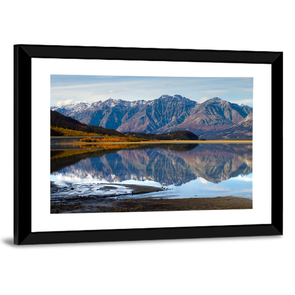 Kluane Lake Autumn Reflection Wall Art