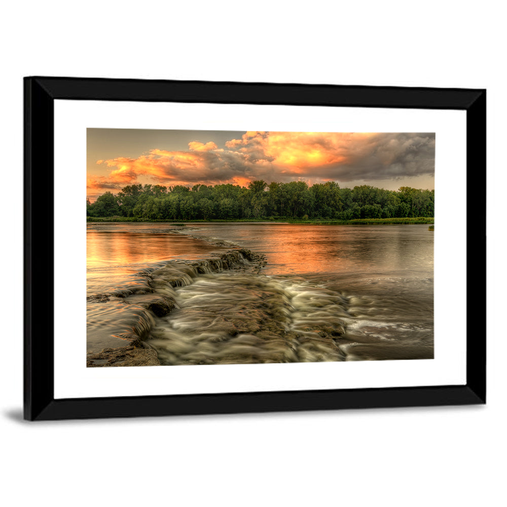 Maumee River Sunset Wall Art