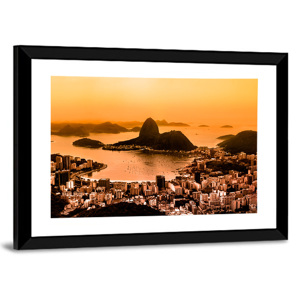 Sugarloaf Over Guanabara Bay Wall Art