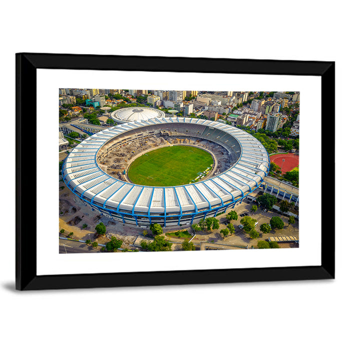 Maracanã Stadium Aerial View Wall Art as a framed print