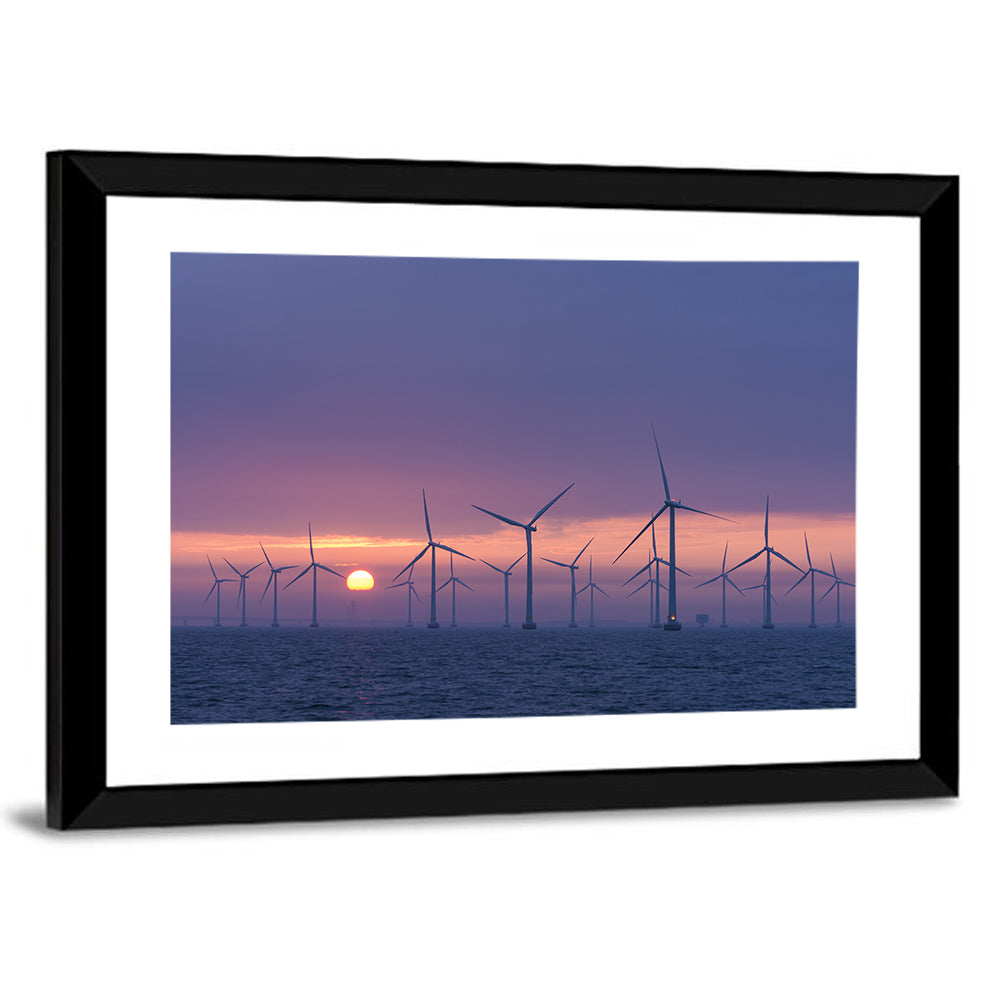 Twilight Offshore Wind Farm Wall Art