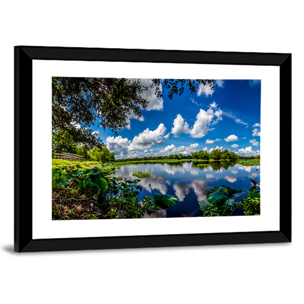 Brazos Bend Lake Reflection Wall Art