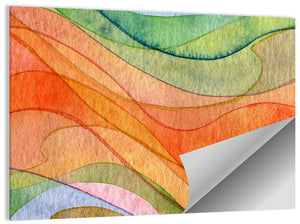 Flying Waves Abstract Wall Art