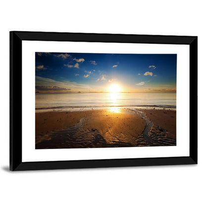 Sea Beach Sunrise Wall Art