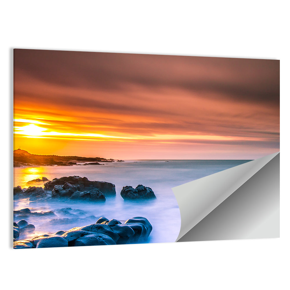 Reykjanes Golden Hour Beach Wall Art