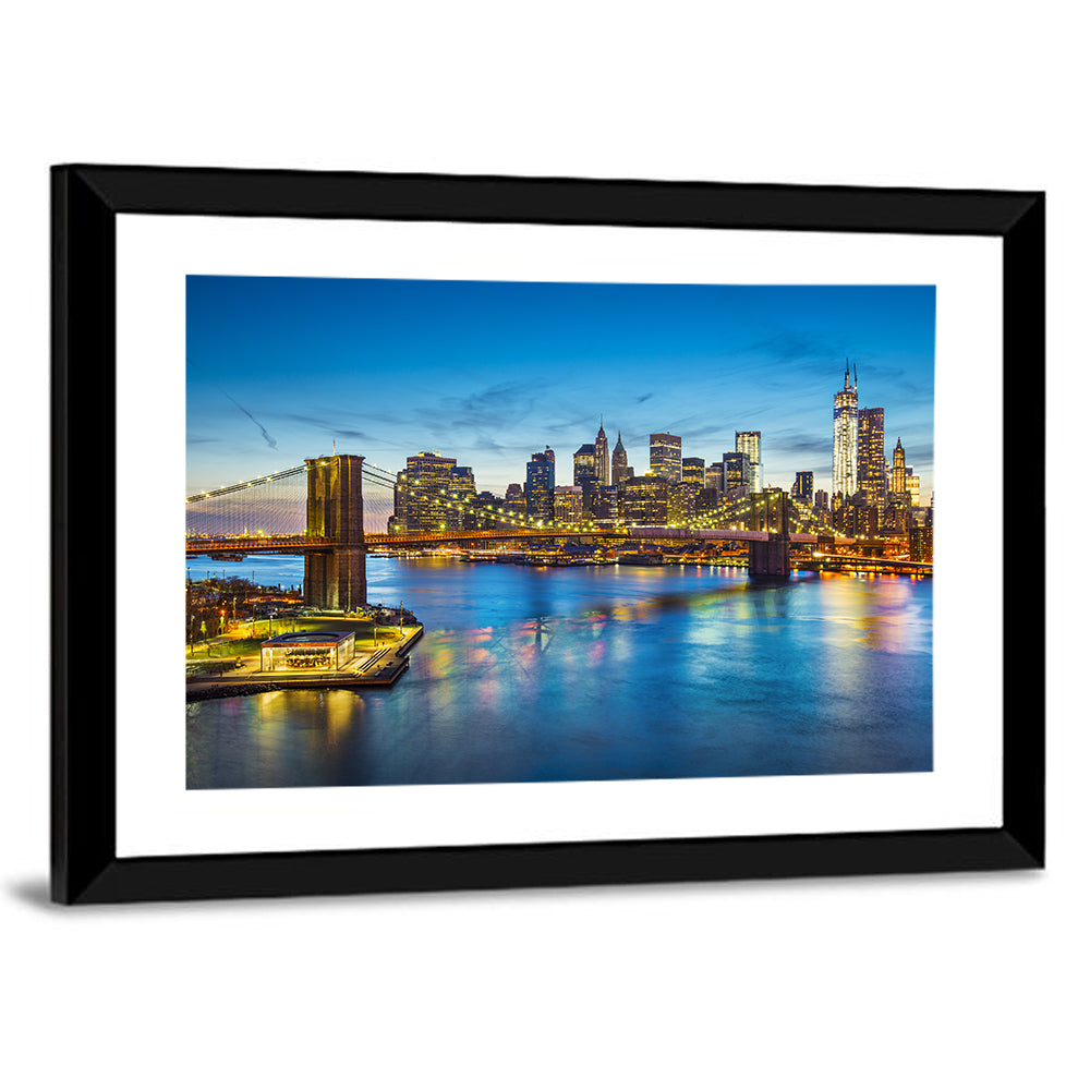 Brooklyn Bridge with Jane's Carousel Wall Art